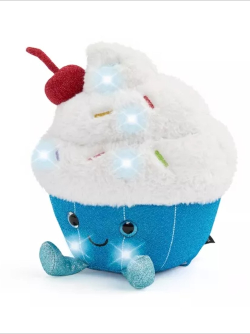 FAO Schwarz 11" Glow Brights Plush LED with Sound Cupcake - Picture 4 of 8